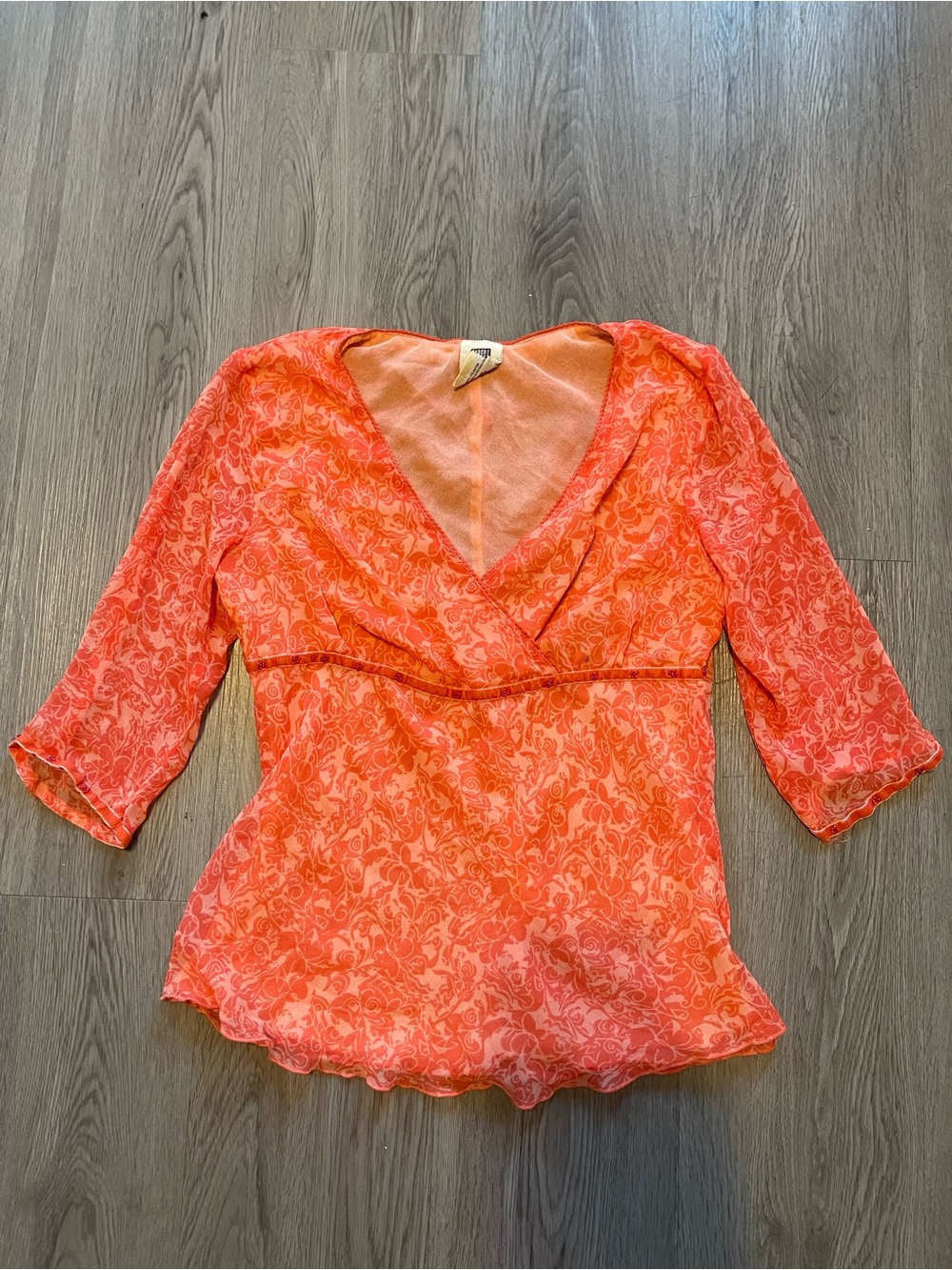 Vtg Y2K faded glory fairy blouse